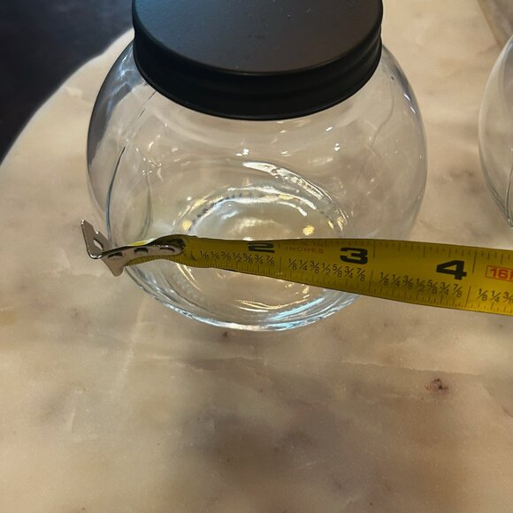 Set of 4 Vintage Small Apothecary Cotton Swabs Candy Spice Jars - Picture 6 of 10